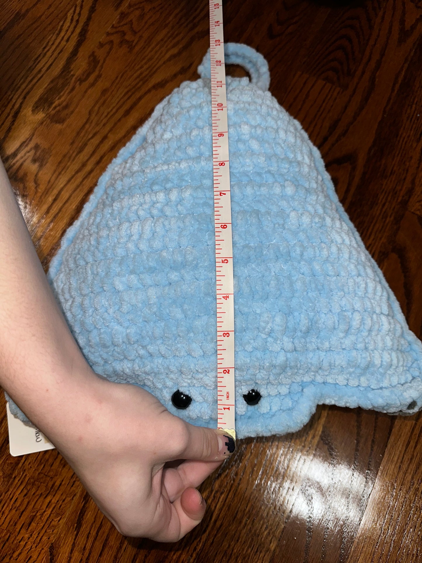 Large Pillow Stingray Crochet Plush