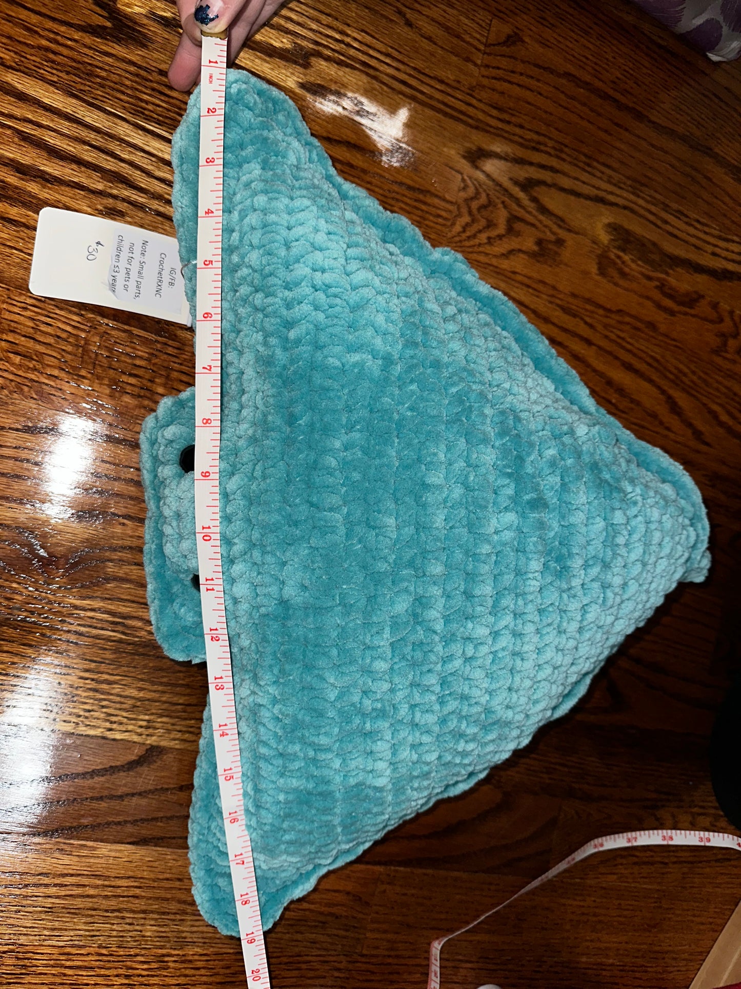 Large Pillow Stingray Crochet Plush