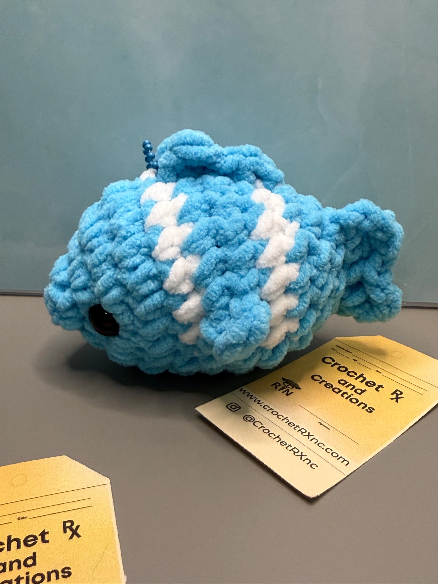 Mini Squishy Fish Keychain