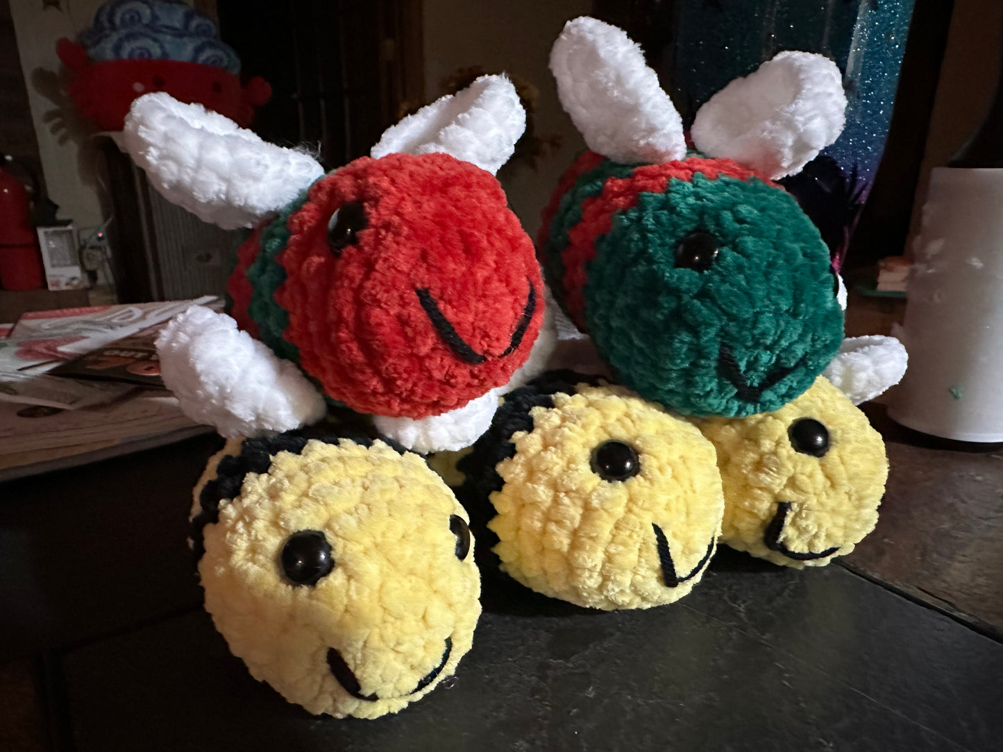 Mini Plush Crochet Bee