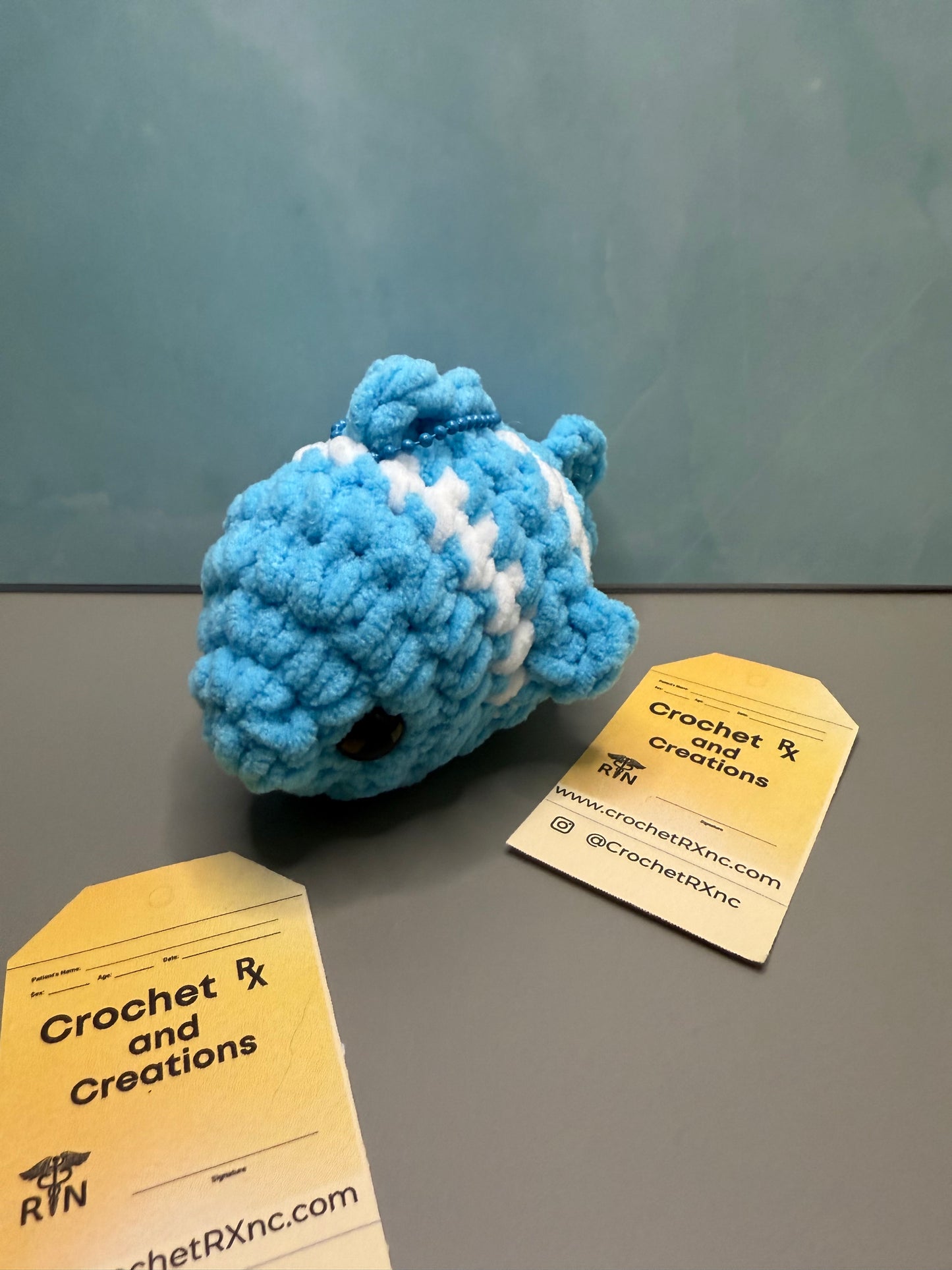 Mini Squishy Fish Keychain