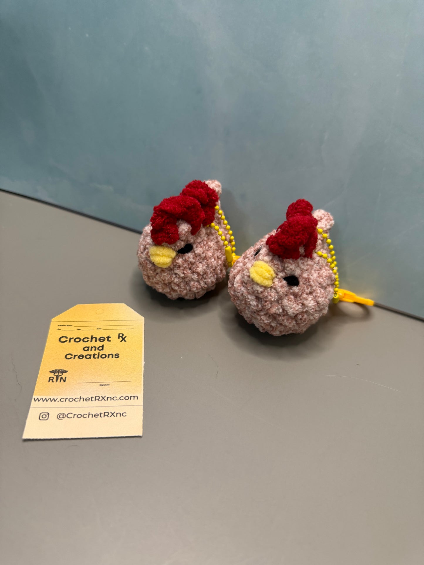 Mini Keychain Chickens