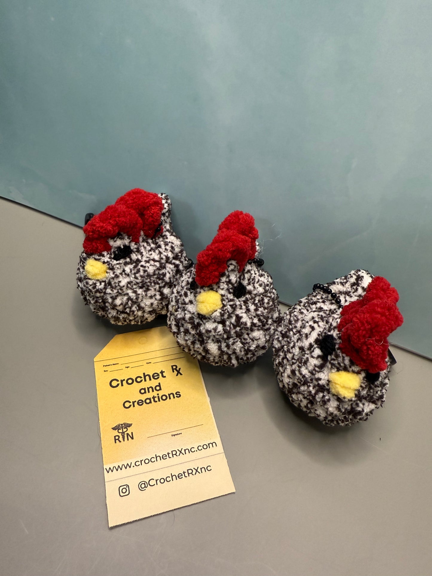 Mini Keychain Chickens
