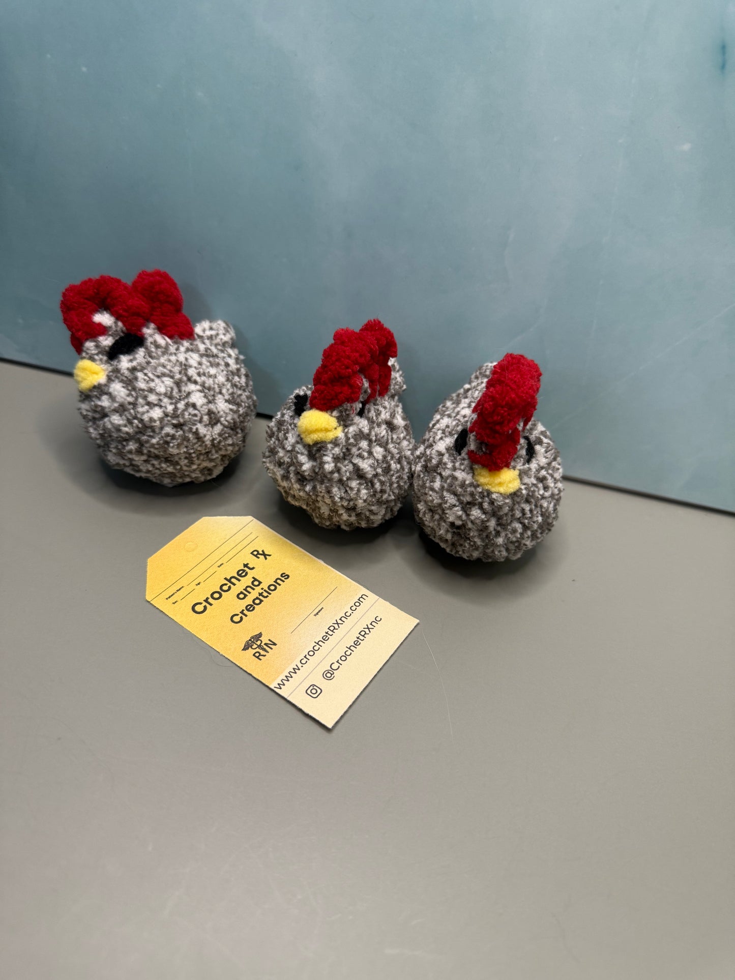 Mini Keychain Chickens