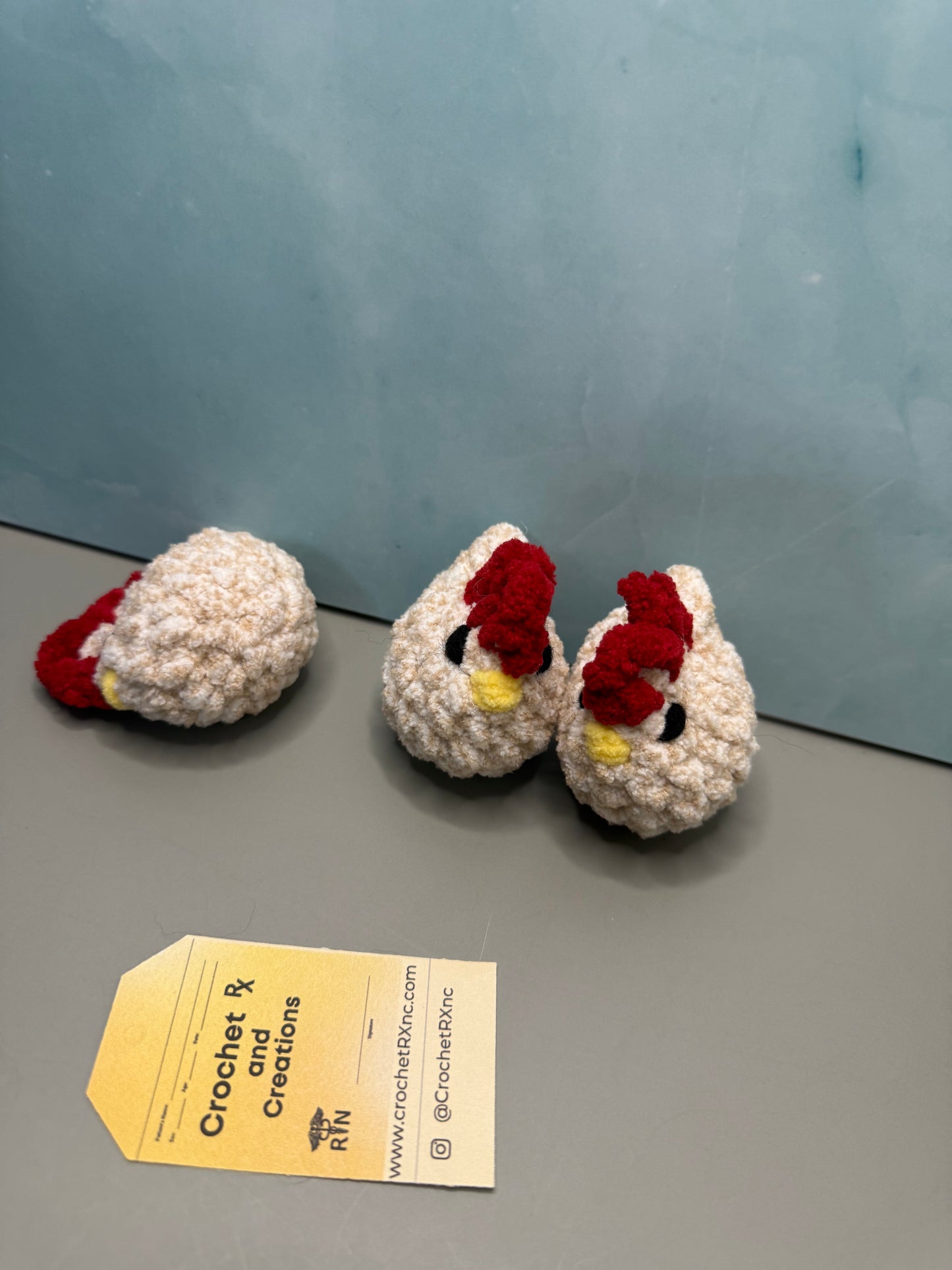 Mini Keychain Chickens