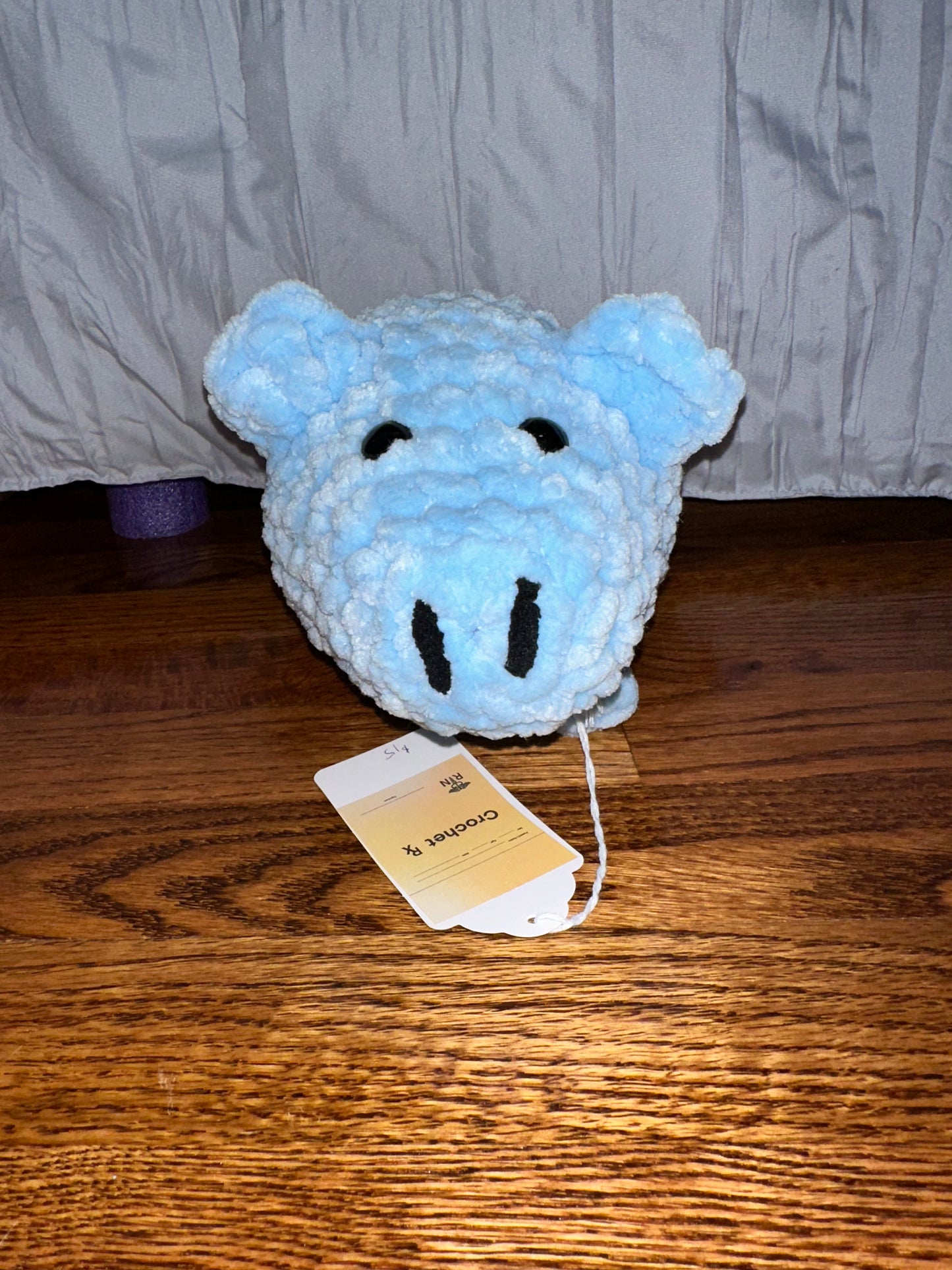 Large Crochet Plush Pig