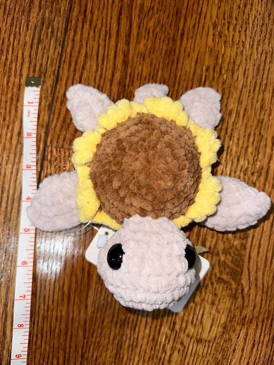 Sunflower Turtle Crochet Plush