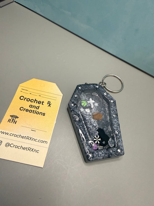 Halloween Snow Globe Shaker Keychains
