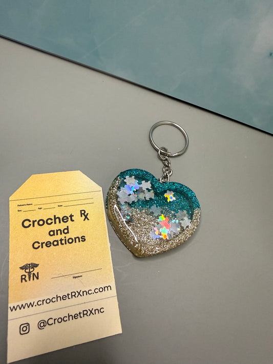General Snow Globe Shaker Keychains
