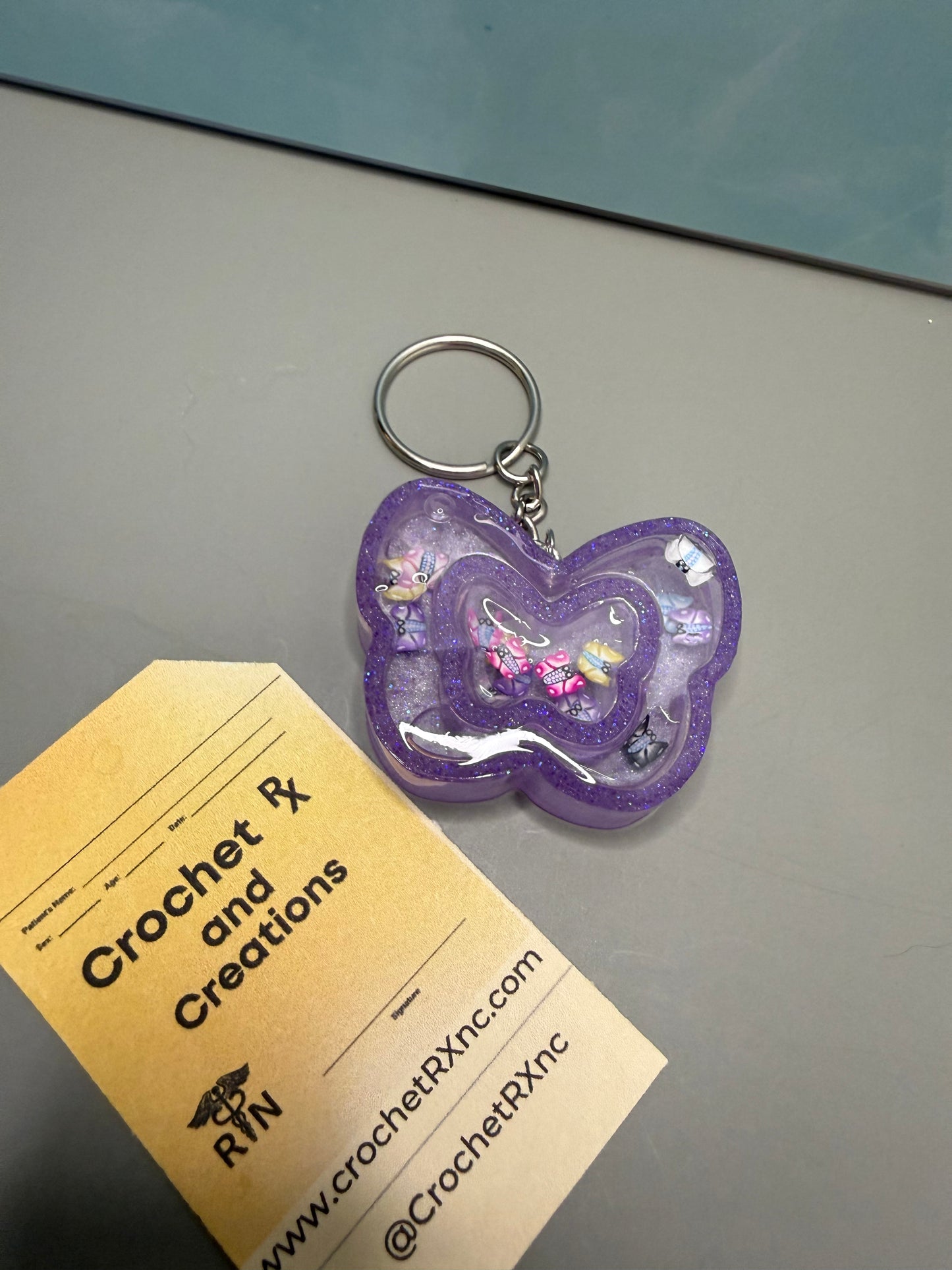 General Snow Globe Shaker Keychains