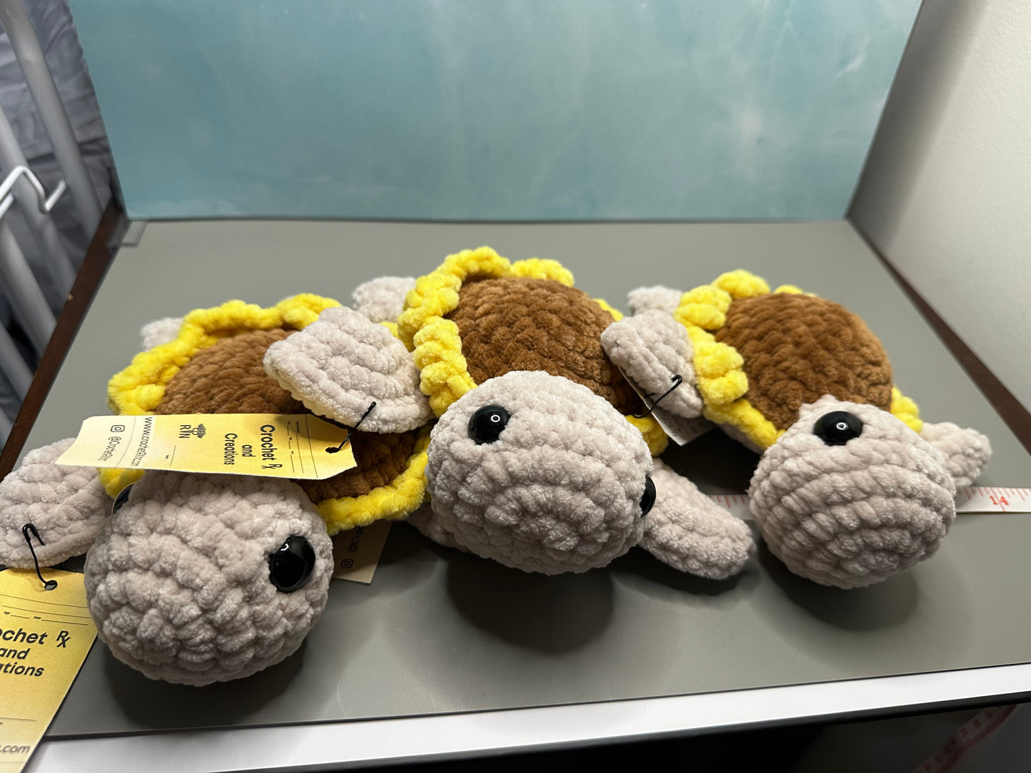 Sunflower Turtle Crochet Plush