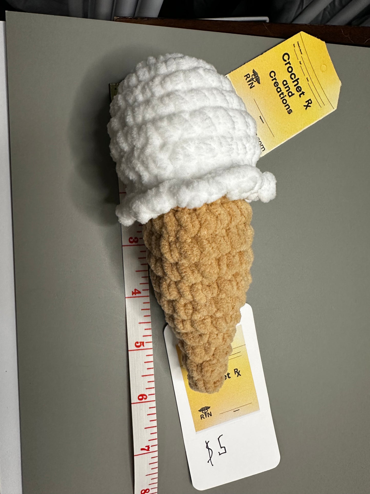 Ice Cream Cones Crochet Plush