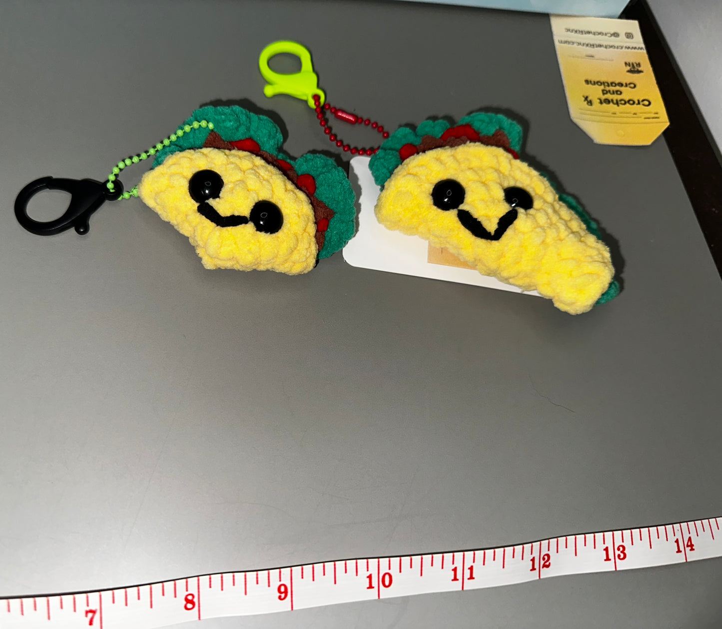 Taco Keychains Crochet