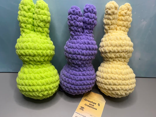 Crocheted Marshmallow Spring Bunny