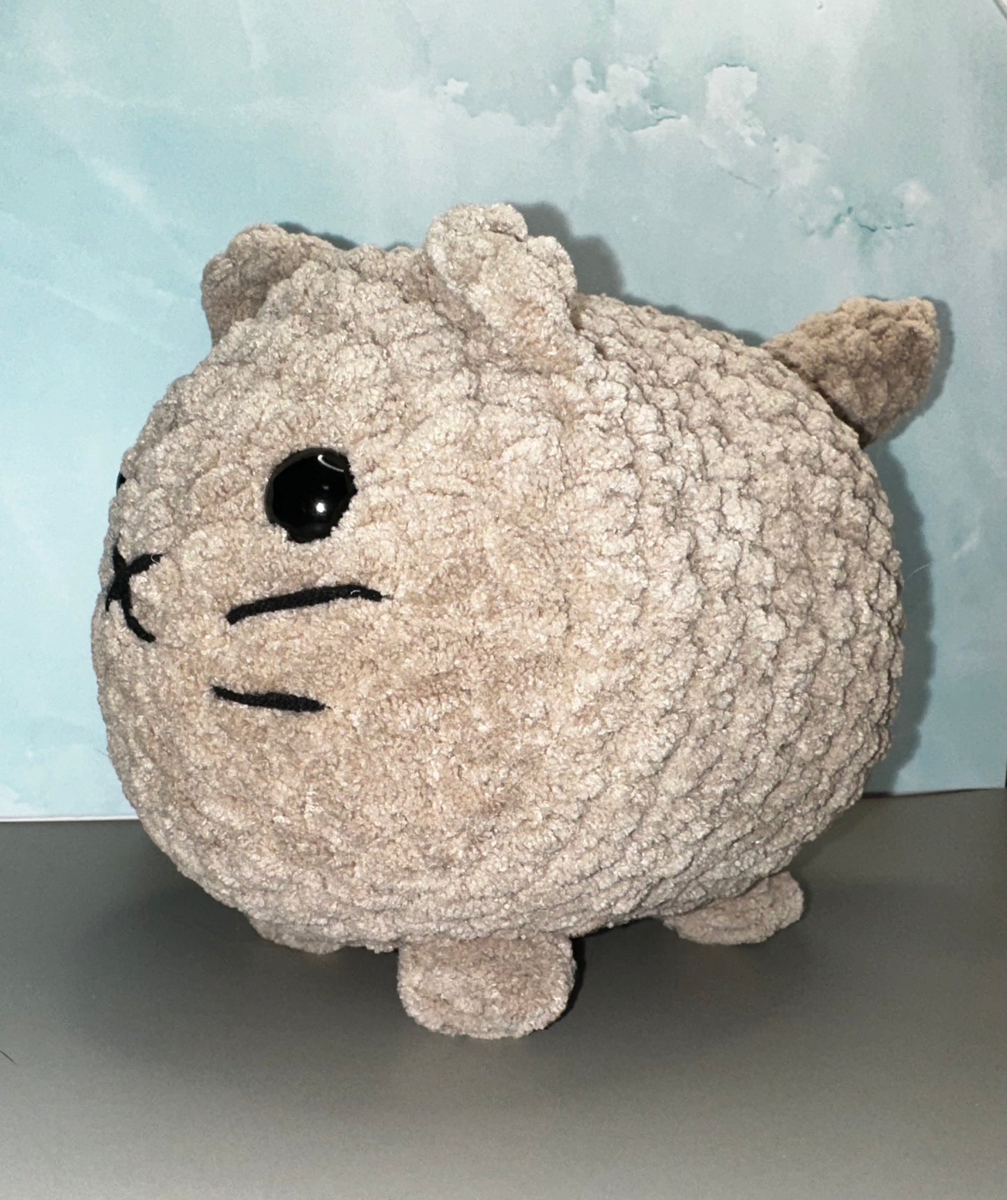 Large Loaf Cat Crochet Plush