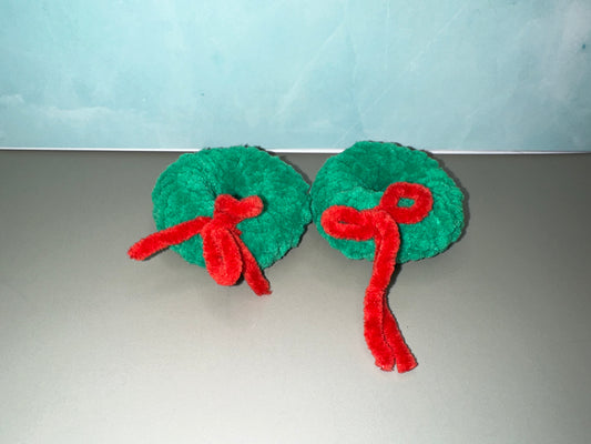 Christmas Mini Wreath Crochet Plush