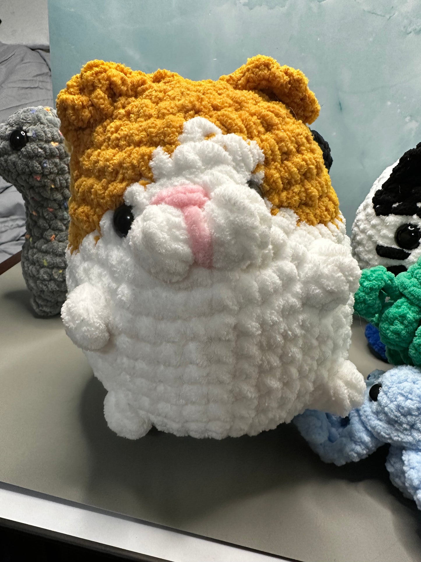 Upright ‘adoption’ cat Crochet Plush