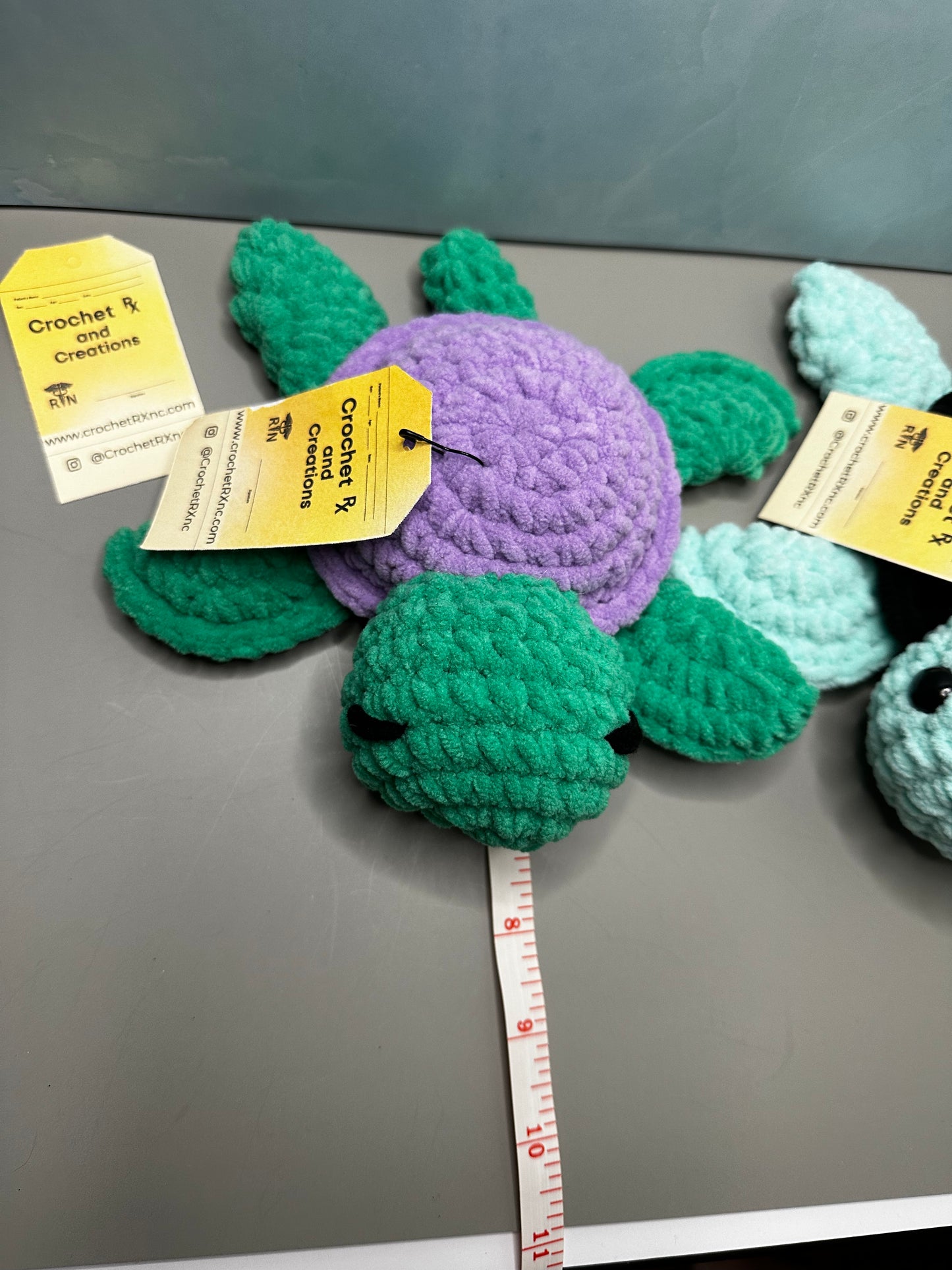 Multicolor Turtles Crochet Plush