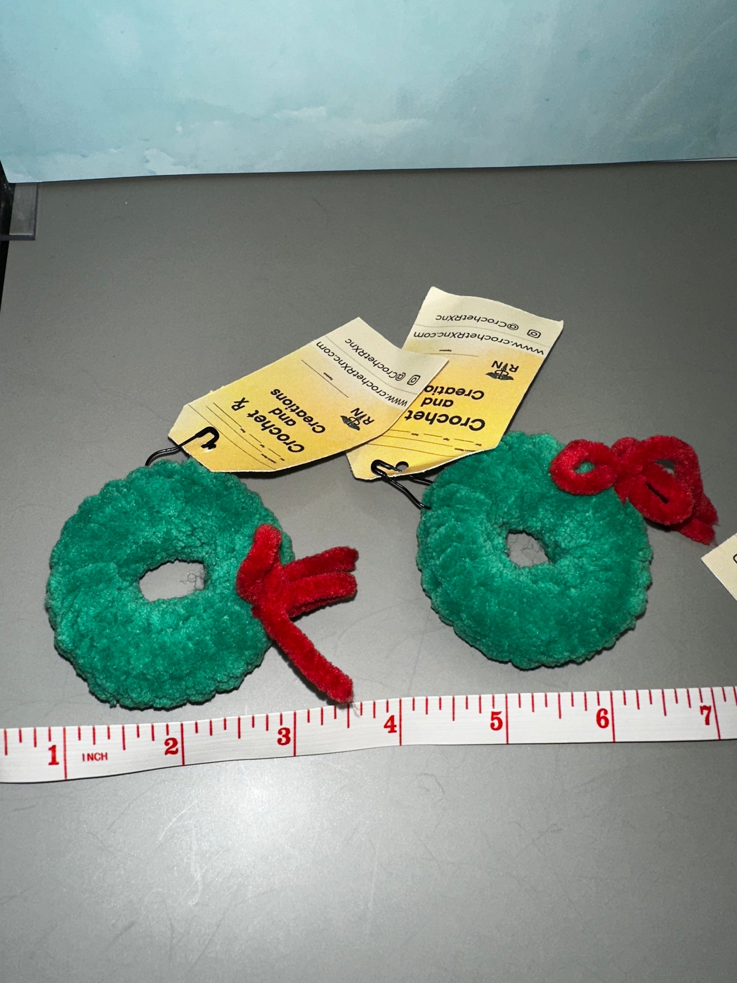 Christmas Mini Wreath Crochet Plush