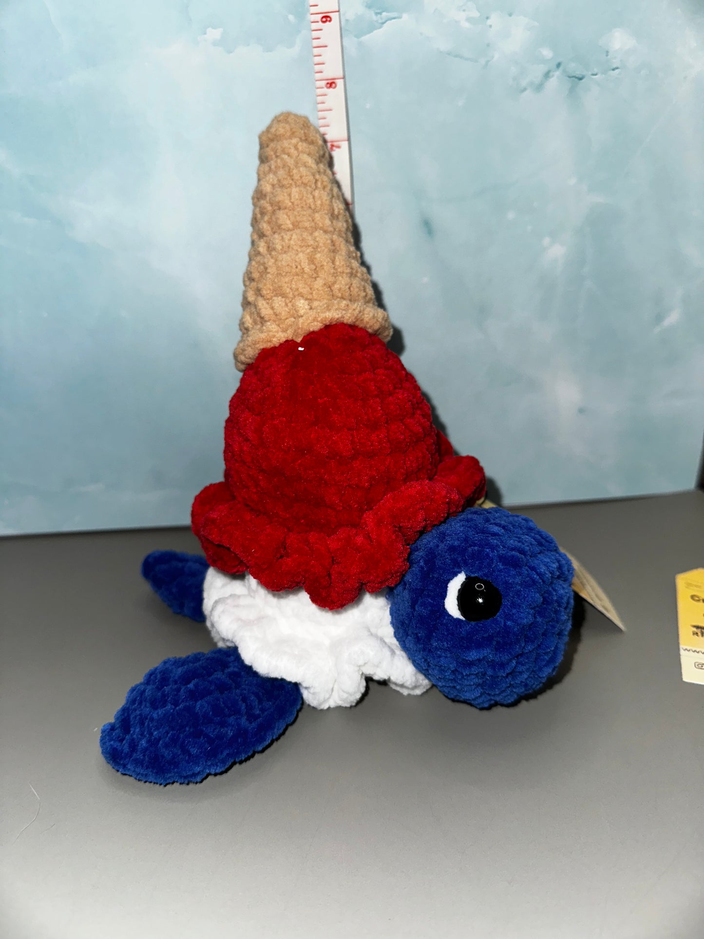 Ice Cream Turtle Crochet Plush