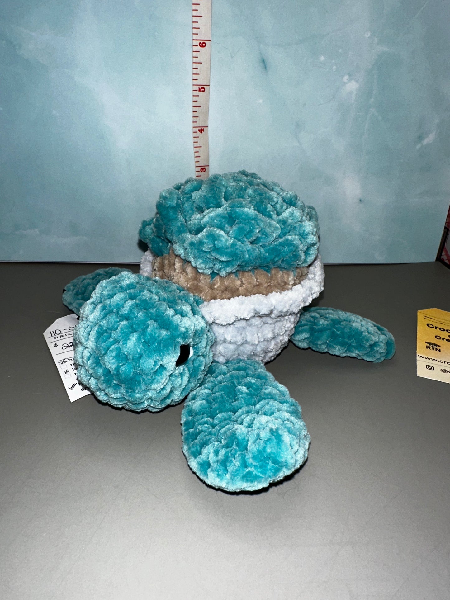 Succulent Turtle Crochet Plush