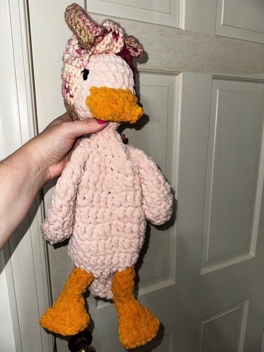 “Della the Duck” Crochet Lovey