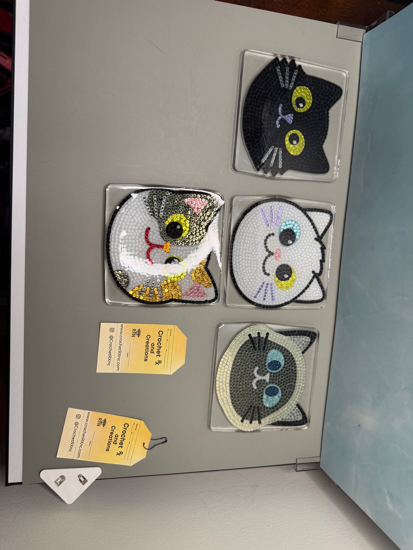 Large cat coasters